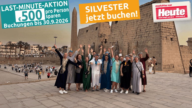 Silvester 2026/2027 in Ägypten Nilkreuzfahrt & Kairo inklusive Flüge ab/bis Wien & Silvestergala ab € 2.299 — Bild 1